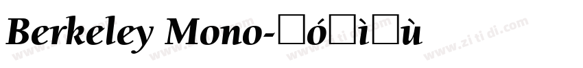 Berkeley Mono字体转换